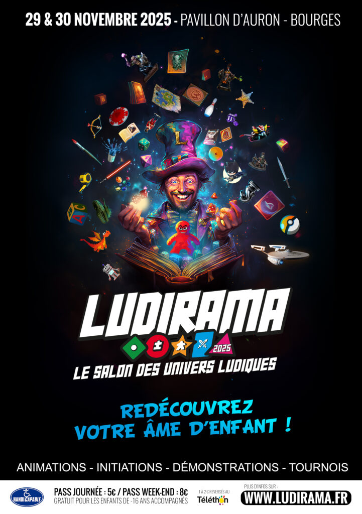 Affiche Ludirama 2025 à Bourges